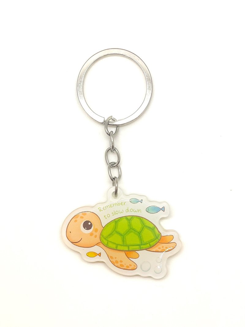 Pepper the Turtle 钥匙圈 |可爱的乌龟钥匙圈|海洋动物钥匙圈|爱多尔 - 钥匙链/钥匙包 - 压克力 