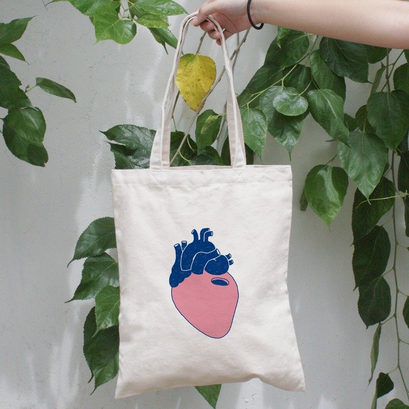 心脏有洞 | 直式帆布袋 - 侧背包/斜挎包 - 其他材质 
