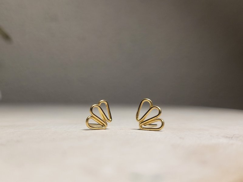 【礼物】贝你遇见 耳环 耳针耳夹14K注 - 耳环/耳夹 - 其他金属 金色