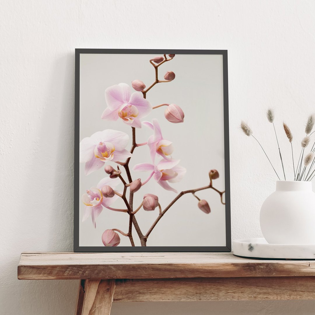 沉醉清香 • 兰花-画/植栽/花/客厅挂画/办公桌装饰/玄关/复制画 - 海报/装饰画/版画 - 棉 多色
