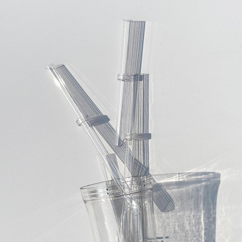 Eacy Cup 系列专用环保粗吸管细吸管 - 环保吸管 - 塑料 透明