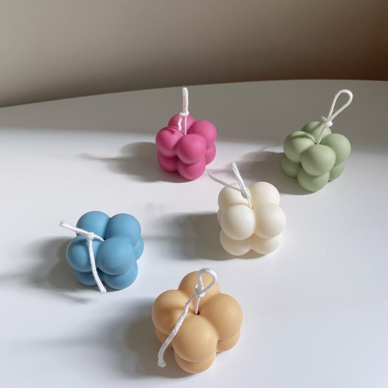 【几何系列】迷你魔方球球 造型蜡烛 韩系蜡烛 mini - 蜡烛/烛台 - 蜡 