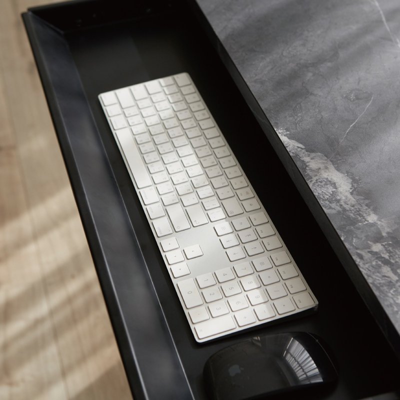 超大容量台制滑轨抽屉 - 餐桌/书桌 - 其他金属 黑色