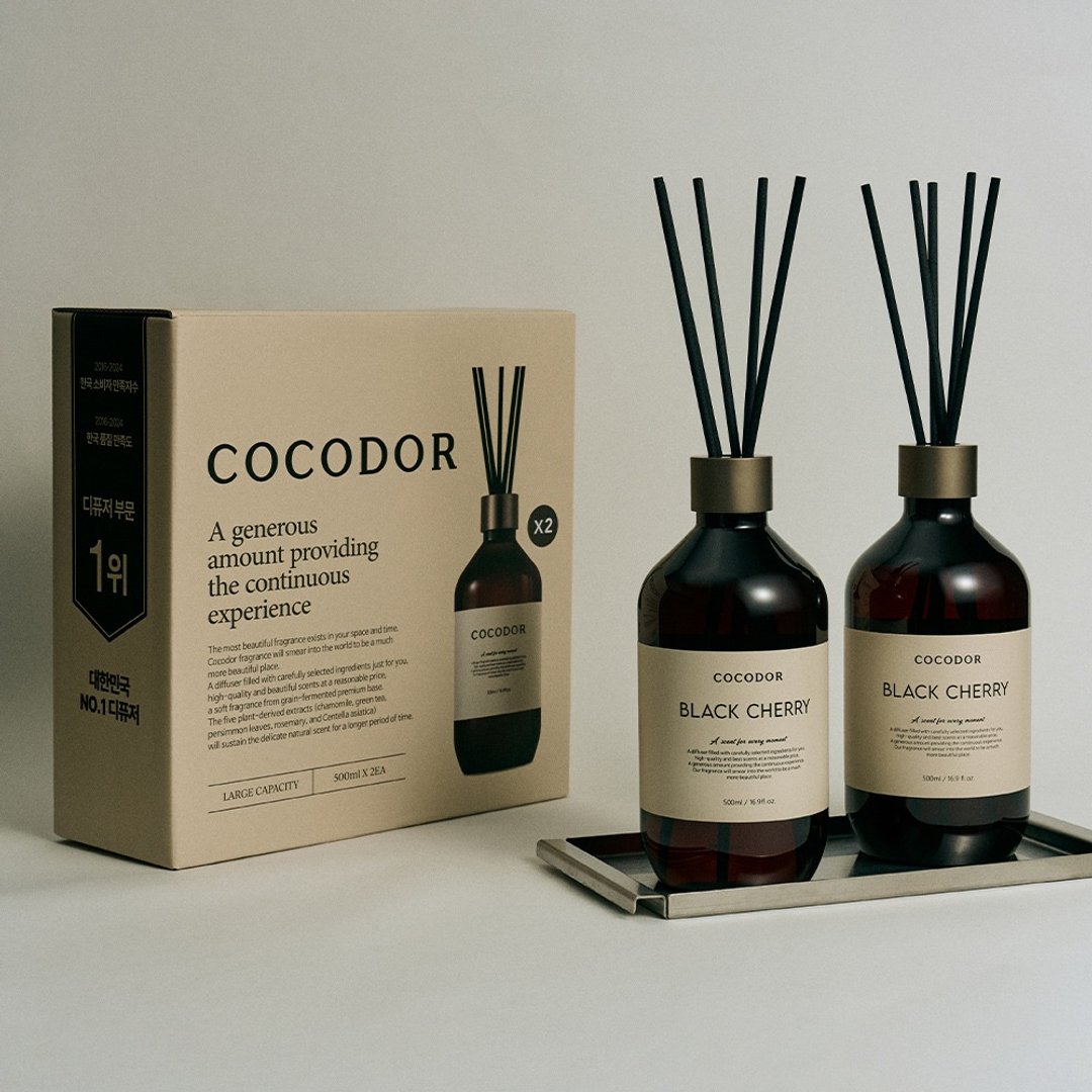 COCODOR- Premium 格调系列扩香礼盒 (500ml/2 入组) 香氛送礼 - 香薰/精油/线香 - 玻璃 黑色