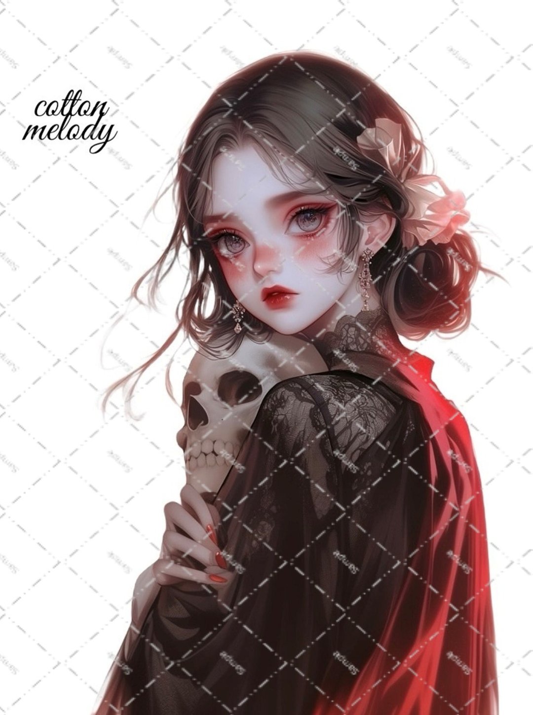 original sticker no.2197 人物贴纸 原创贴纸 原创人物贴纸 装饰贴纸 cotton melody - 贴纸 - 纸 