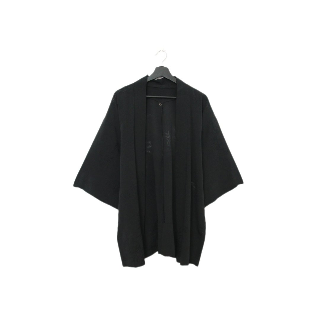 Back to Green-日本透肤羽织 竹叶 图腾 tf-13/vintage kimono - 女装休闲/机能外套 - 丝．绢 