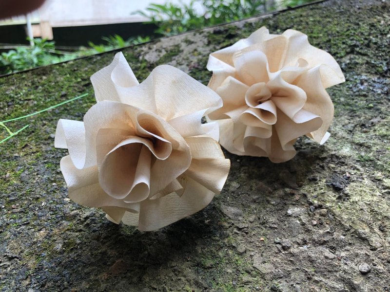 手折花-简约单朵 - 胸花/手腕花 - 纸 银色