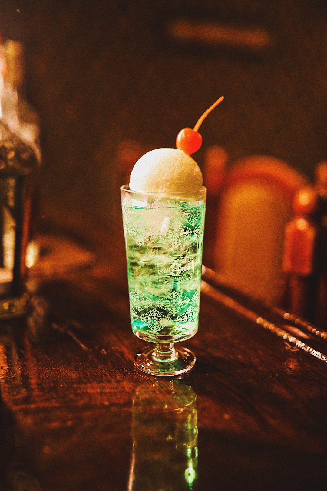昭和吃茶复古花纹杯 - 玻璃杯 - 玻璃 