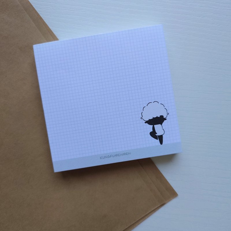 无粘性便签本 Memo Pad 可爱/小羊/中国武术 - 便条纸/标签贴 - 纸 