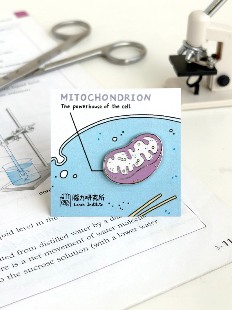 线粒体 粒线体 Mitochondria / 金属徽章 毕业 生物学 - 徽章/别针 - 其他金属 