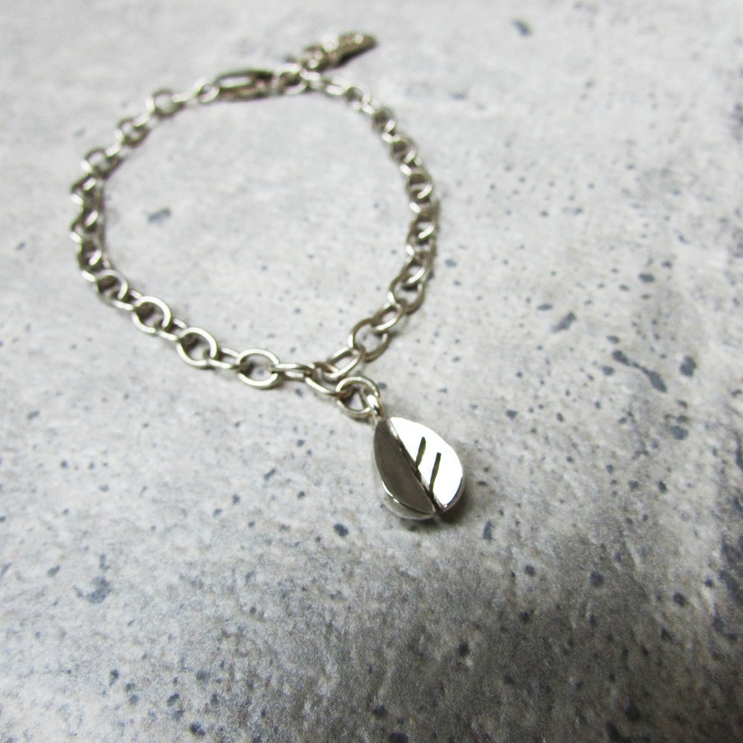 bb leaf a bracelet_bb叶子a手链 | 925纯银 限量 设计师手作 - 手链/手环 - 银 银色