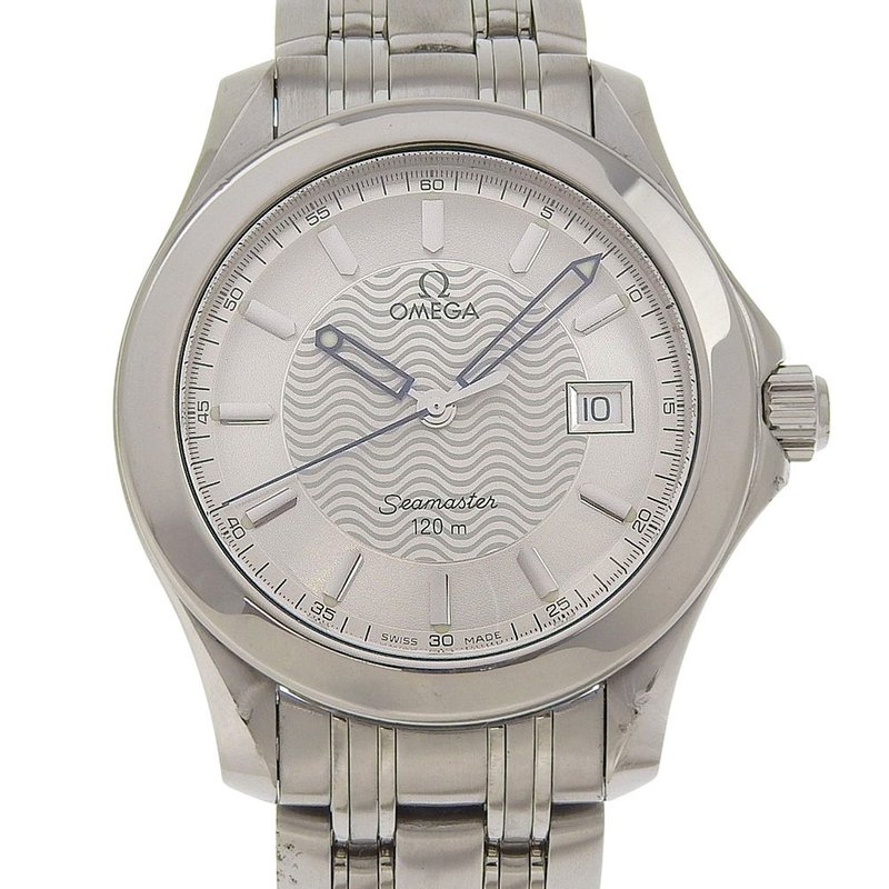 【日本直送】欧米茄 OMEGA 海马120M 手表 2511.31 不锈钢 银色 石英 指针式显示 银色表盘 男款【二手】 - 女表 - 不锈钢 银色