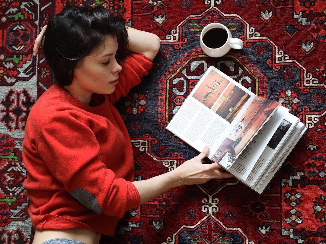 Authentic beautiful Vintage Caucasian Lezgi carpet from Kibir, Dagestan - 地垫/地毯 - 羊毛 红色