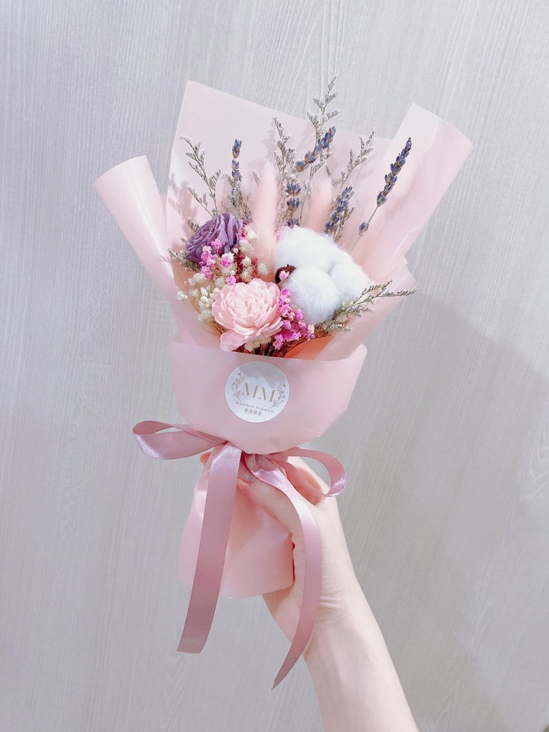 粉嫩干燥花束 生日花束 中型花束 浪漫花束礼物 情人节花束 现货 - 干燥花/捧花 - 植物．花 