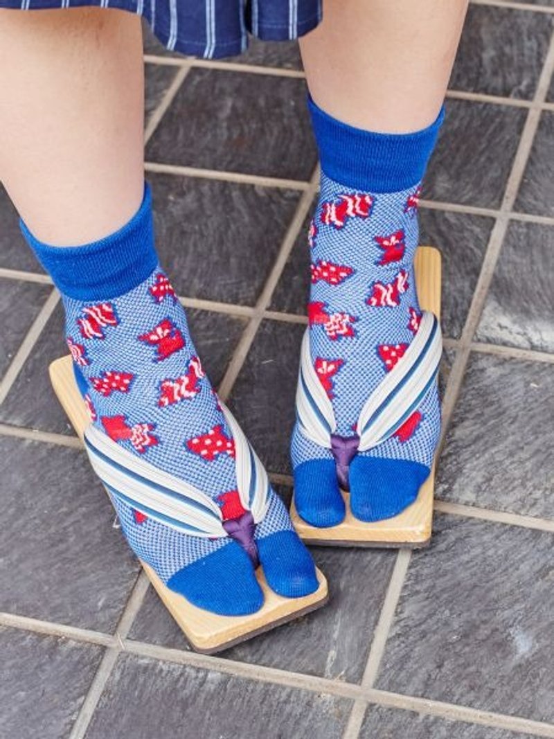 【预购中】✱夏日祭典主题两指袜✱(五款-中等长度)7JKP7203 - 袜子 - 棉．麻 多色