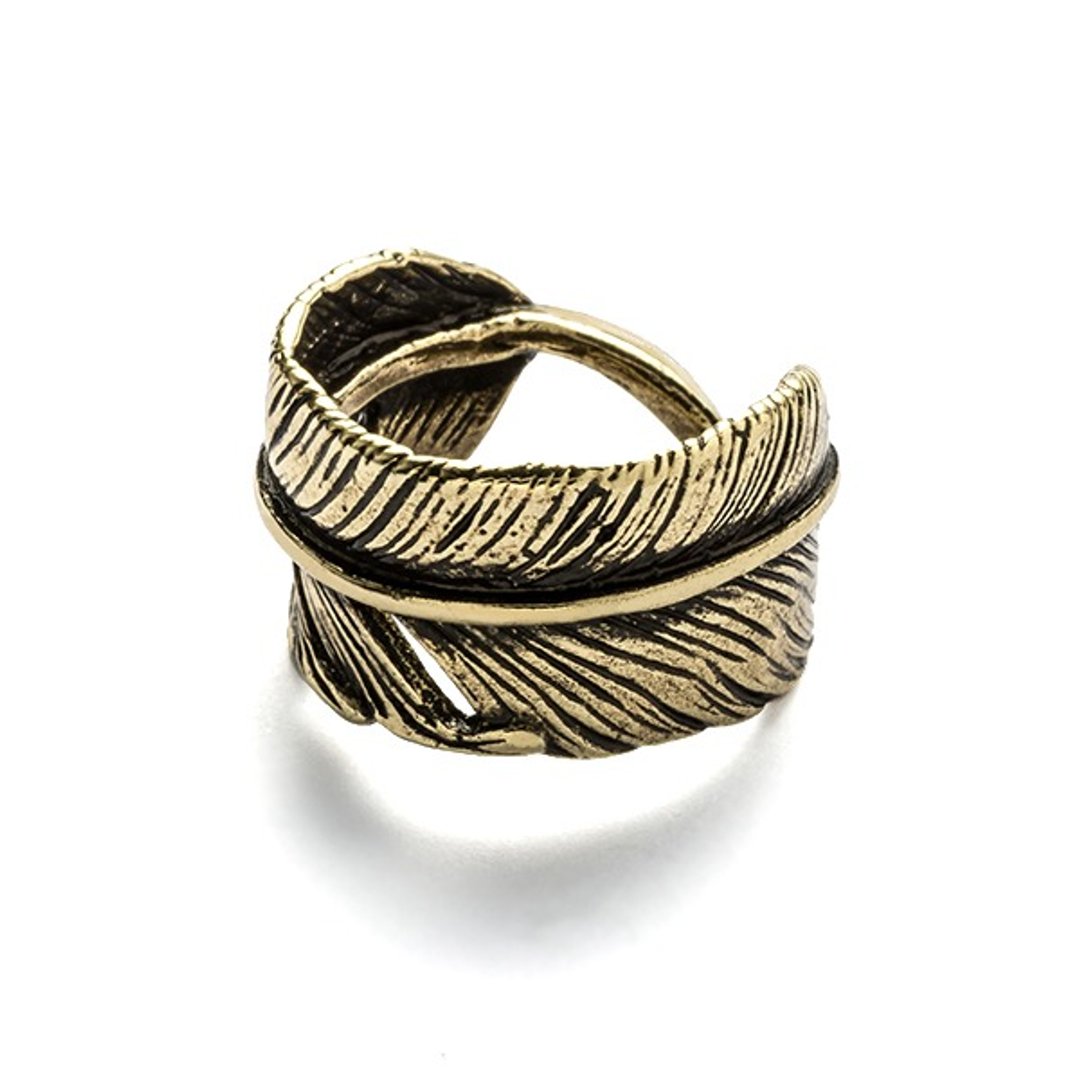 单羽戒 Solo Feather Ring - 戒指 - 其他金属 