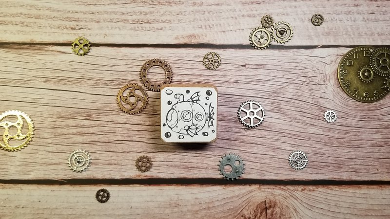 自家设计手作印章 - 潜水艇 - 印章/印台 - 橡胶 