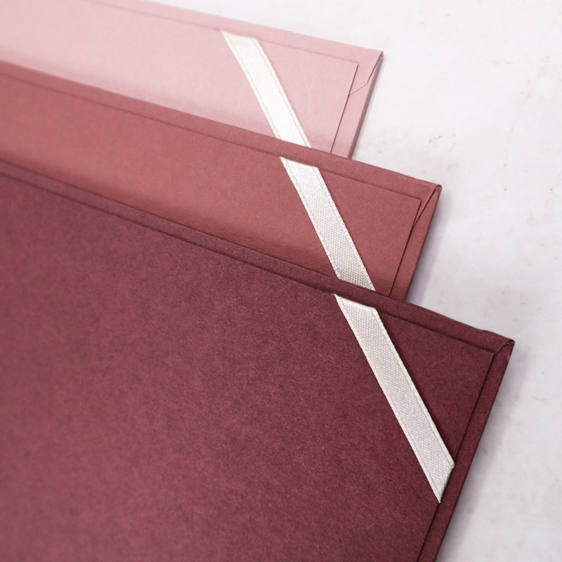 加购-书约夹内两边缎带 - 婚礼誓言书 - 纸 白色