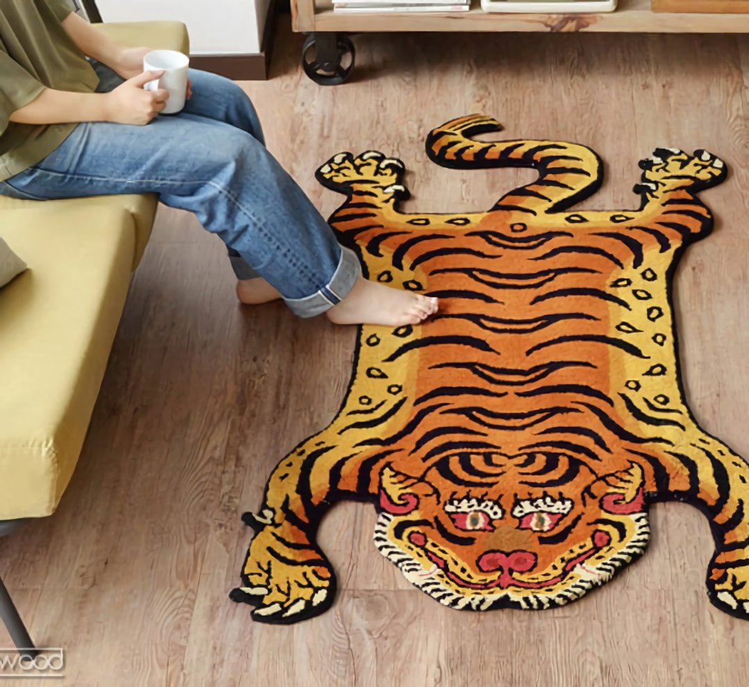 Detail Inc Tibetan Tiger Rug复刻西藏虎毯(红眼) - 地垫/地毯 - 其他材质 多色