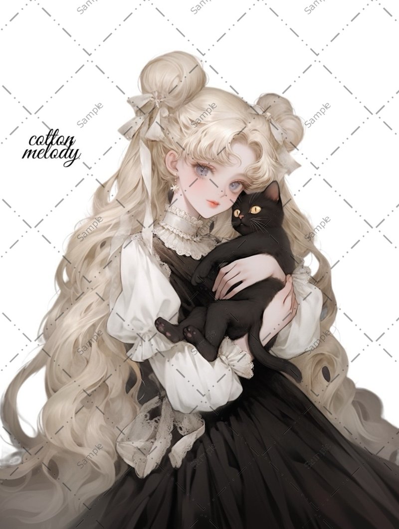 原厂贴纸 no.919 人物贴纸 原创贴纸 人物贴纸 少女贴纸 原创人物贴纸 - 贴纸 - 纸 