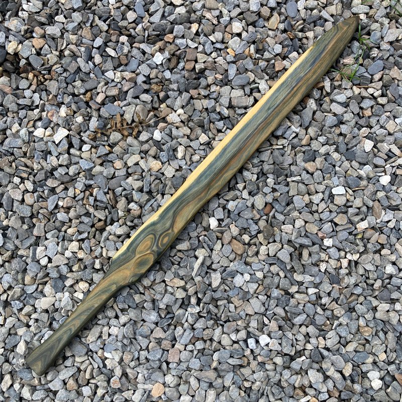 我贩剑　魔剑　青碧　艺术木刀　收藏木刀　手工木剑　绿檀　妖刀 - 摆饰 - 木头 绿色