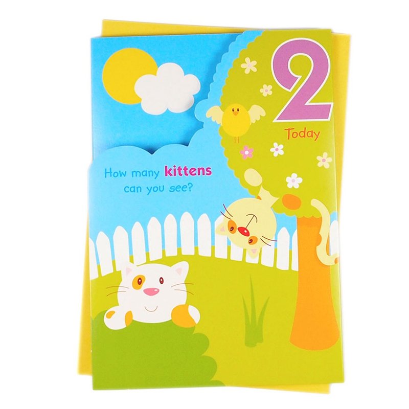 生日好快乐－2岁生日【Hallmark-卡片 生日祝福】 - 卡片/明信片 - 纸 多色