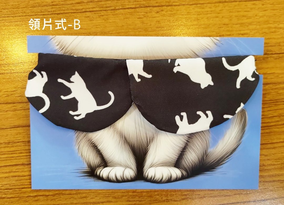 3猫小铺独家设计猫咪图案项圈-领片款B - 项圈/牵绳 - 聚酯纤维 