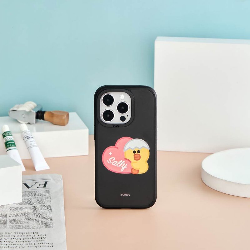 LINE FRIENDS MINI-莎莉抱抱爱心峡谷强悍MagSafe iPhone手机壳 - 手机壳/手机套 - 硅胶 多色