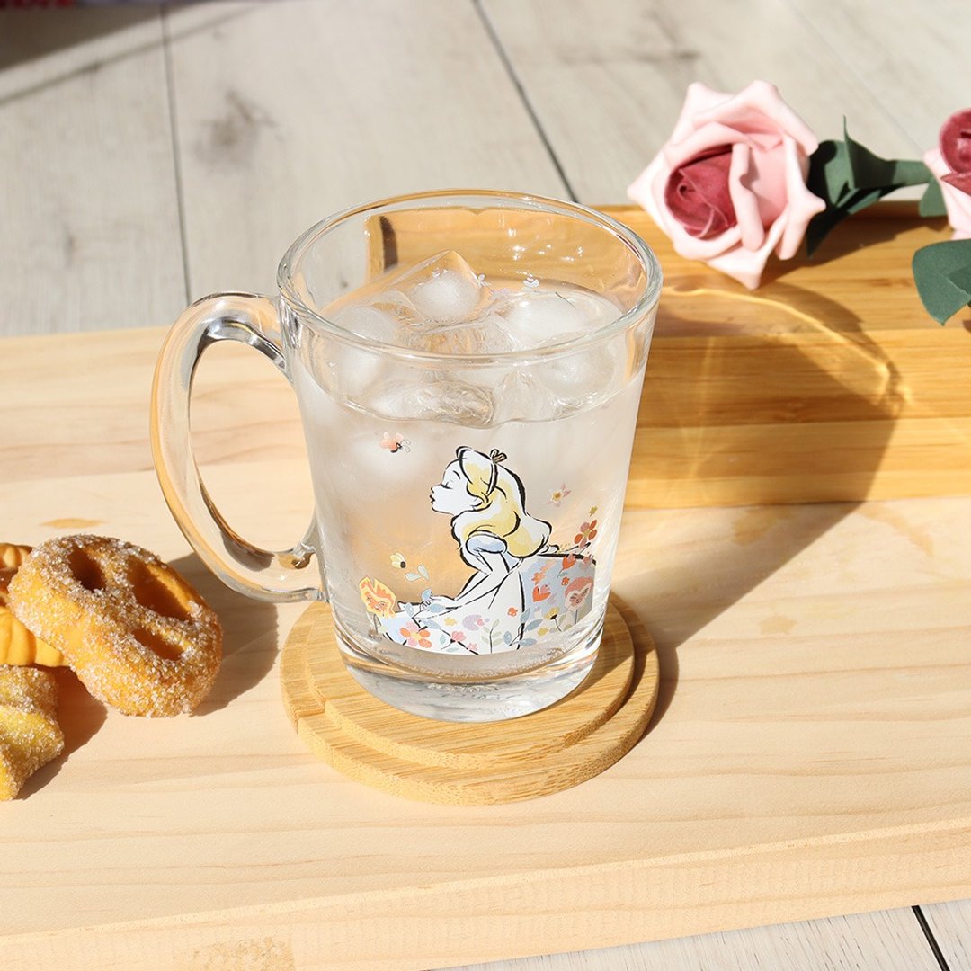【Disney 迪士尼】玻璃马克杯300ml -爱丽丝 - 玻璃杯 - 玻璃 