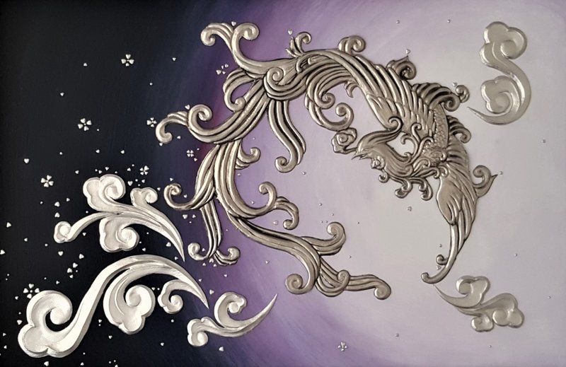 锡雕 祥云凤舞 画框 - 海报/装饰画/版画 - 其他材质 