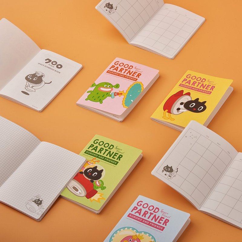 2023文博会 | 【萌势力】Kuroro 宇宙探查队笔记本_含三种内页 - 笔记本/手帐 - 聚酯纤维 多色