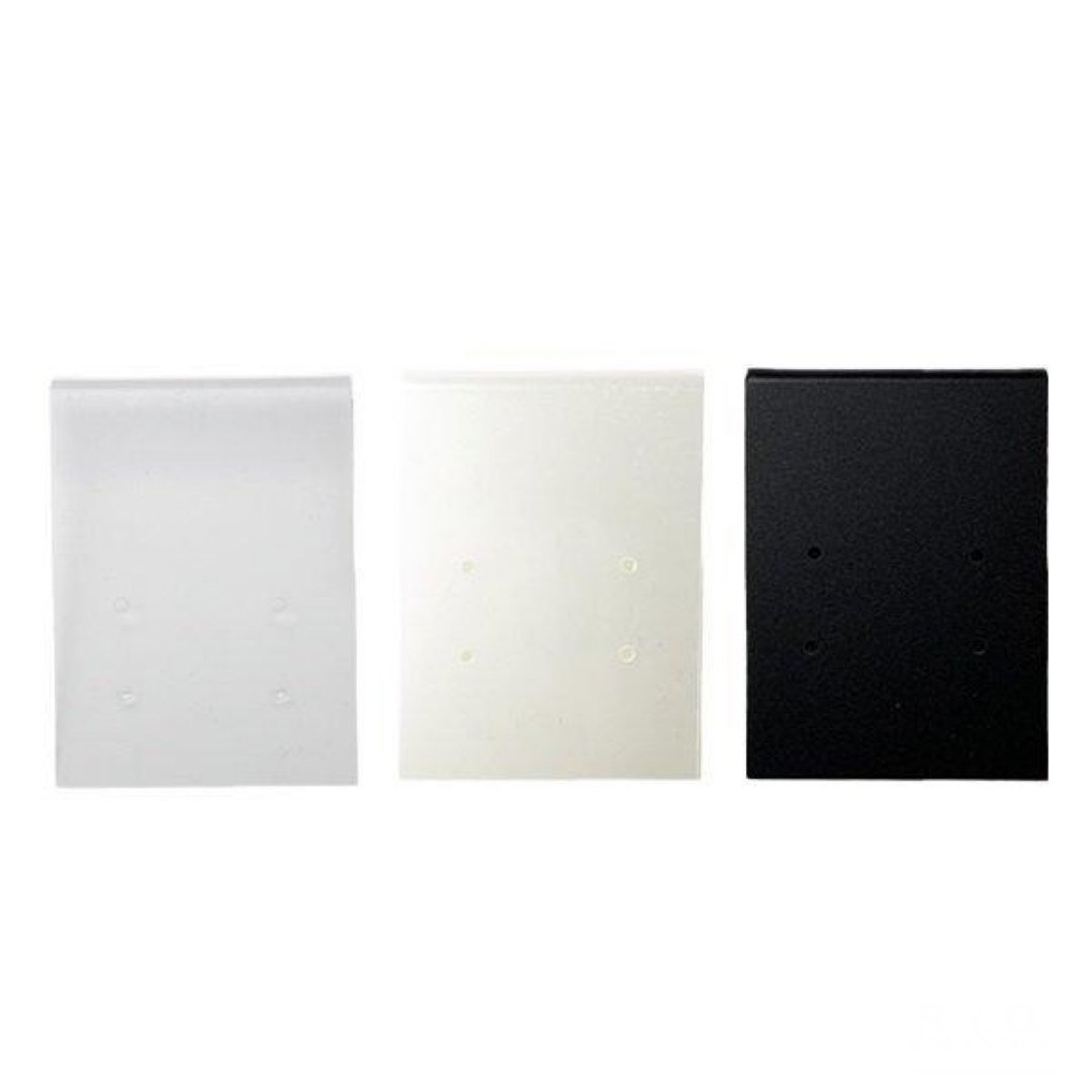 Earring mount 10 pieces OEM available 3color - 收纳用品 - 塑料 黑色