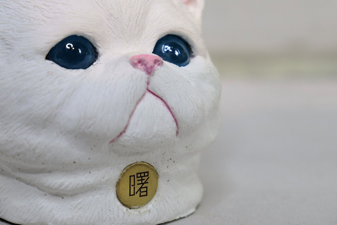 客订 曙MUSE猫咪名片座 - 灯具/灯饰 - 水泥 白色