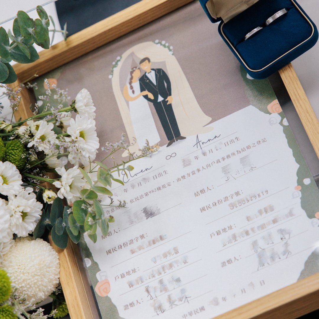 结婚书约/婚卡/喜帖/一卡多用 - 插画/绘画/写字 - 纸 白色
