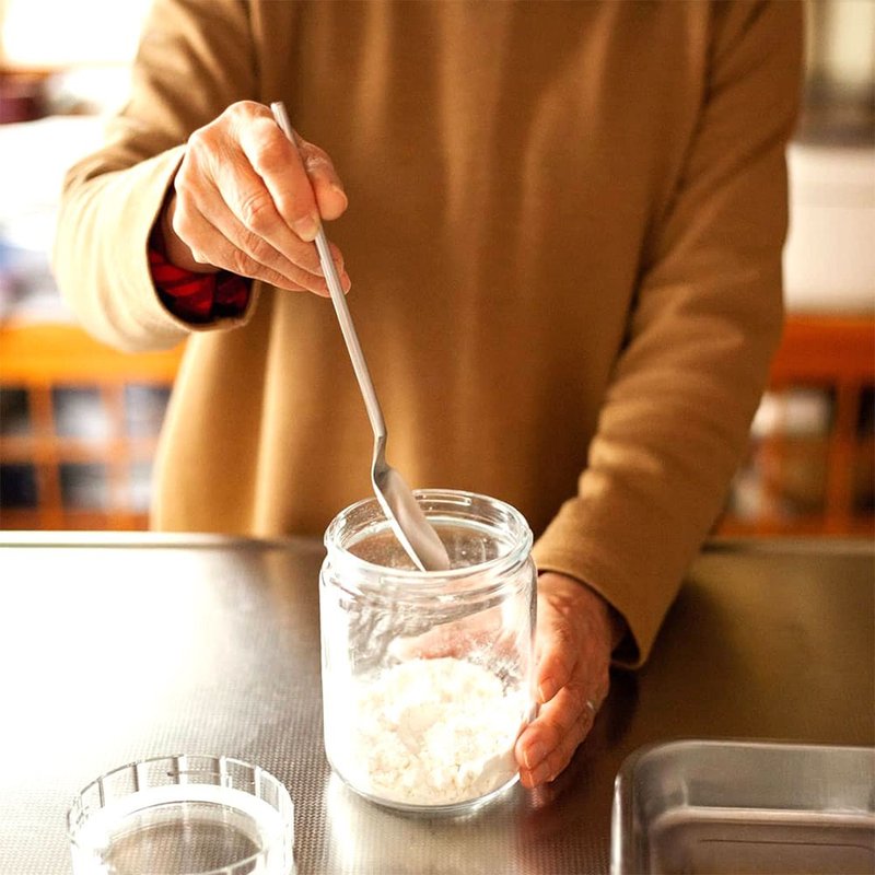 【YOSHIKAWA吉川】日本EATOCO不锈钢Saji 长柄小长勺 AS0056 - 餐刀/叉/匙组合 - 不锈钢 银色