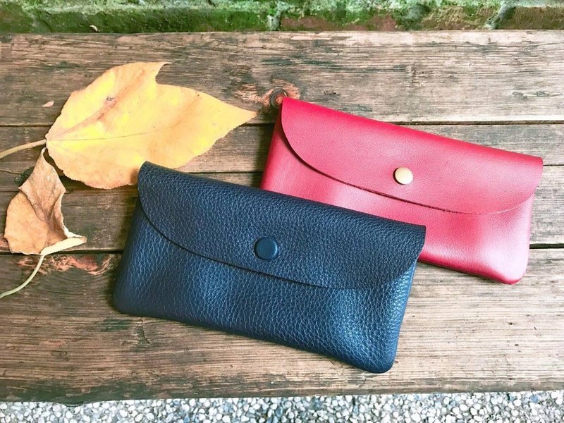 豆豆三层钱包 - 皮夹/钱包 - 真皮 黄色