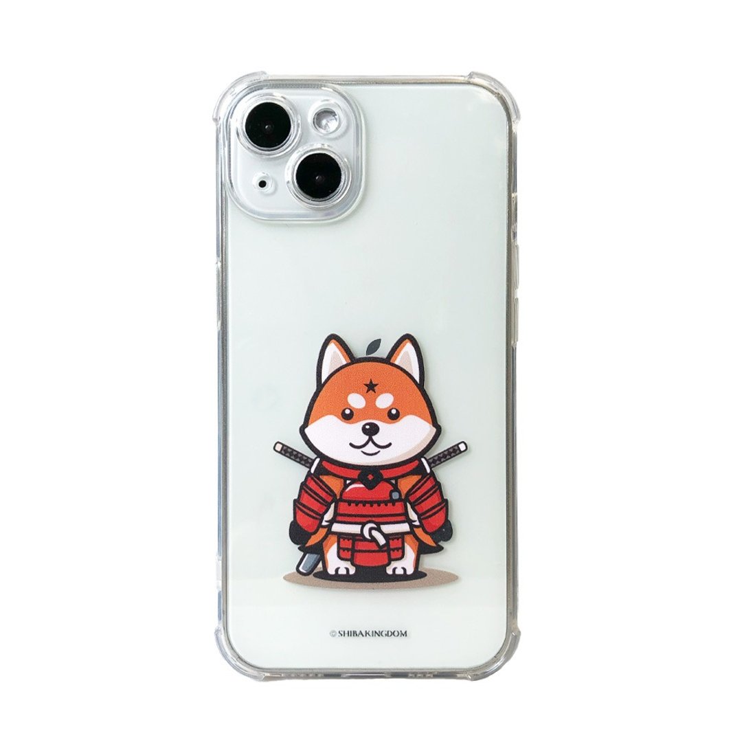 柴犬武士 手机壳 iPhone - 软TPU透明保护壳 - 手机壳/手机套 - 人造皮革 