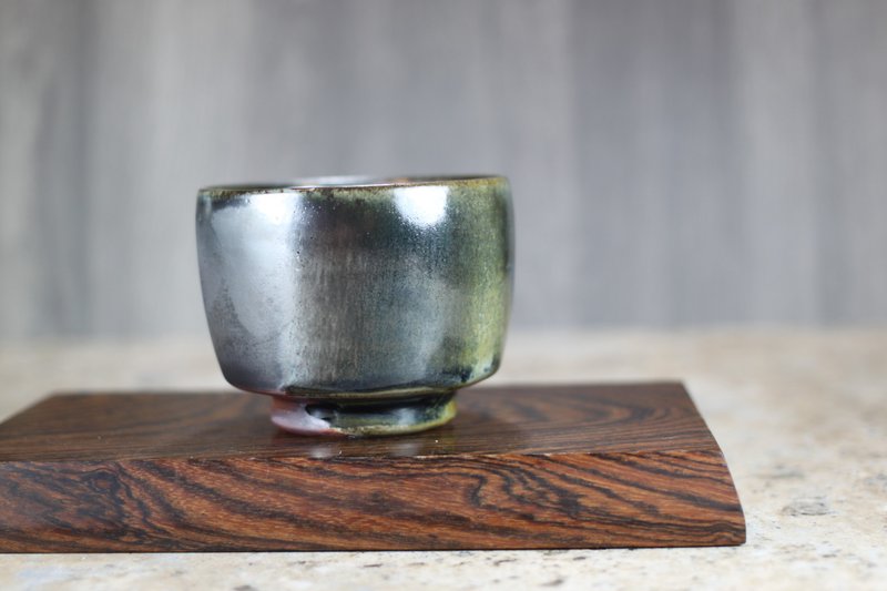 【沐春生活】天然落灰 柴烧茶碗 名家叶敏祥手作 150ml - 茶具/茶杯 - 瓷 