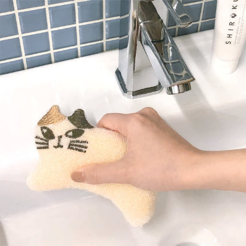 日本Decole 清洁用品 - 清洁海绵 - 碗盘清洁 - 棉．麻 