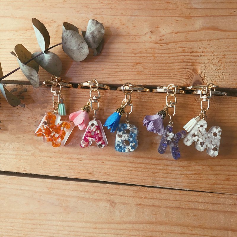 干燥花钥匙圈 - 吊饰 - 植物．花 多色