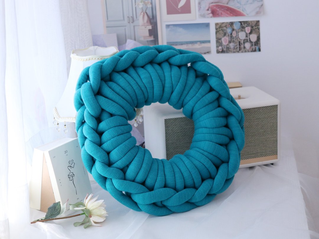 冰岛毛线/巨型毛线/胖胖毛线/编织抱枕/giant yarn/新手友善 - 编织/羊毛毡/布艺 - 棉 
