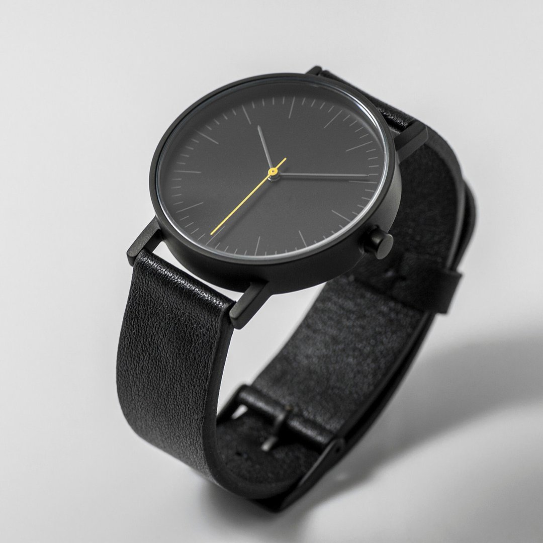 BIJOUONE WATCHES 彼树湾 B001系列手表 瑞士机芯 简约 复古 石英表 001-BWR 黑武士 - 女表 - 其他材质 黑色