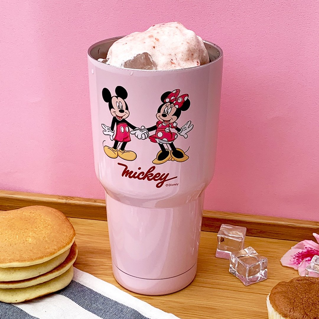 Disney 米奇米妮 不锈钢双层随行冰霸杯900ml - 水瓶/水壶 - 不锈钢 粉红色