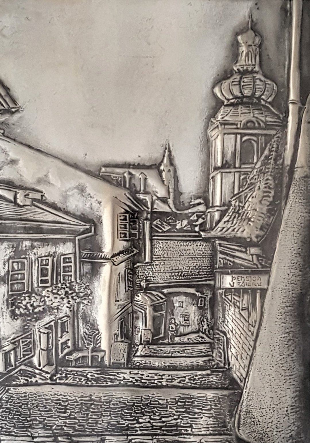 锡雕  捷克CK小镇 画框 - 海报/装饰画/版画 - 其他材质 