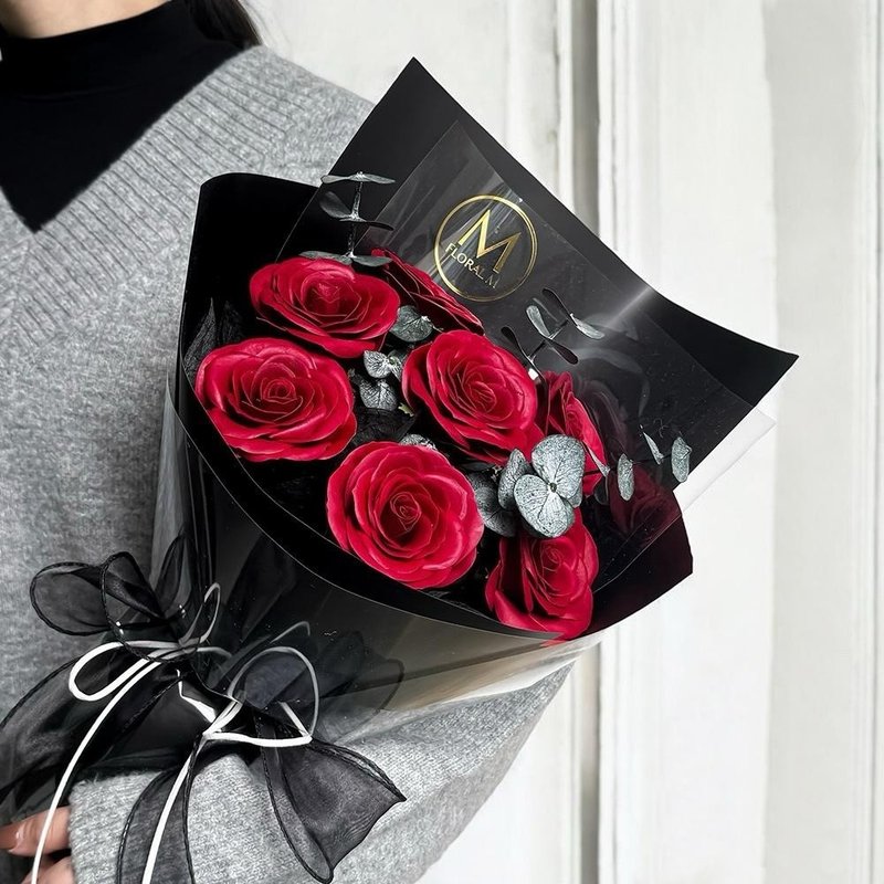 Baby Girl香水玫瑰花束 - 干燥花/捧花 - 植物．花 红色