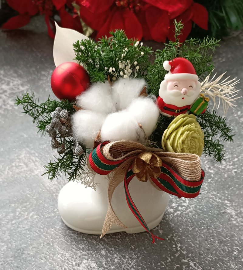 交换礼物【Snowshoe】圣诞系列  永生花/干燥花/圣诞节 - 干燥花/捧花 - 植物．花 绿色