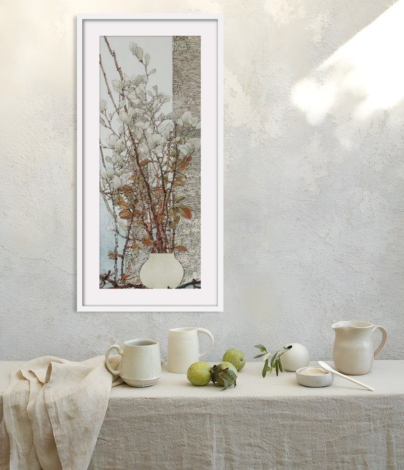 装饰画-花| 挂画| 入厝礼| 中国风| 挂画| 民宿布置| 送礼| 摆饰 - 海报/装饰画/版画 - 木头 多色