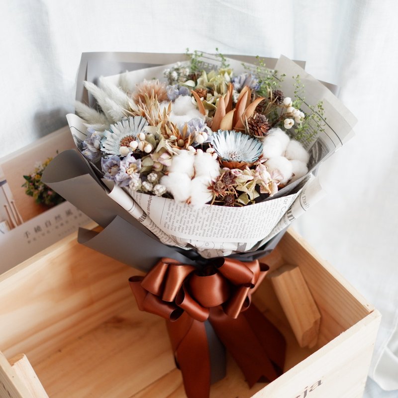 专属订单 - 蓝色系毕业花束 For 吴婕汝 - 植栽/盆栽 - 植物．花 蓝色