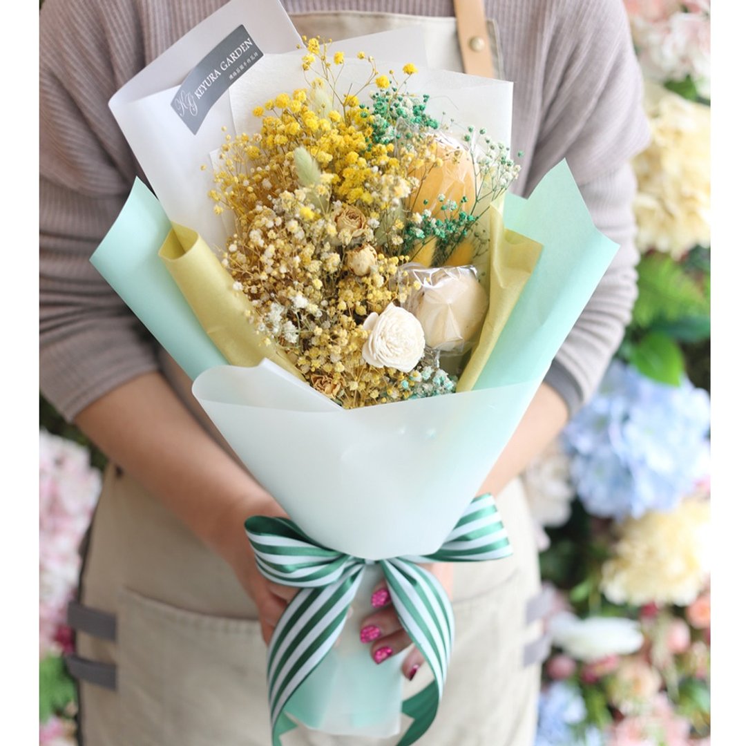 璎珞庄园*G*送礼花束/永生花.干燥花/马卡龙花束/甜点花束 - 干燥花/捧花 - 植物．花 