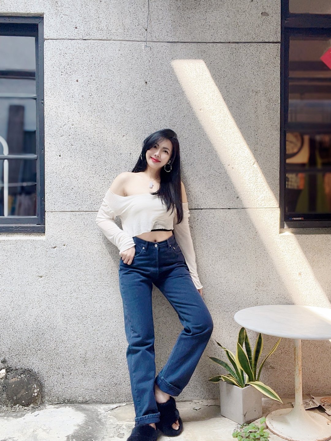 levis / 501 W30腰 L30 深海蓝排扣 古着中腰丹宁牛仔长裤vintage - 男士长裤 - 棉 蓝色